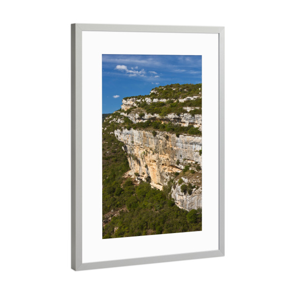 Poster mit Rahmen Silber "Canyon in Südfrankreich" artboxONE - Natur,Reise,Reise / Länder