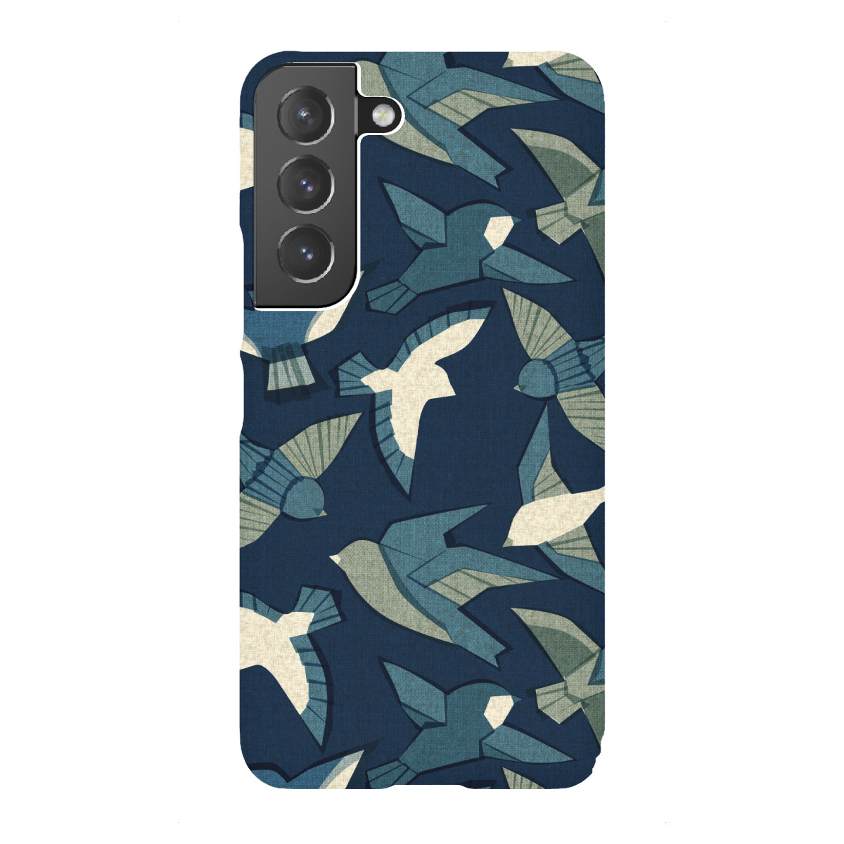 Samsung Galaxy "Cecilia Mok-Itakime Vögel Indigo" Premium-Case Handyhülle artboxONE