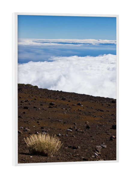 Poster mit weißem Rahmen "Lavalandschaft auf Teneriffa" artboxONE - Natur,Reise,Reise / Länder