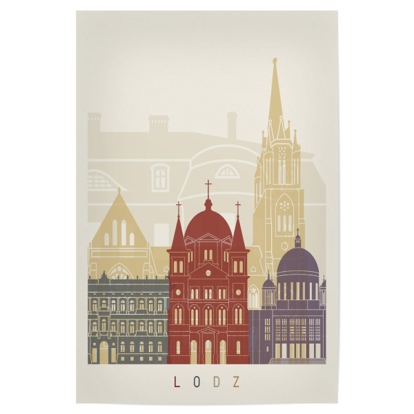 Poster "Lodz skyline" artboxONE - Städte,Architektur