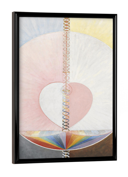 Poster mit schwarzem Rahmen "Die Taube, Nr. 1 - Hilma af Klint" artboxONE - Abstrakt,Geometrie