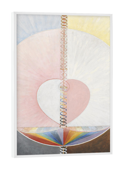 Poster mit weißem Rahmen "Die Taube, Nr. 1 - Hilma af Klint" artboxONE - Abstrakt,Geometrie