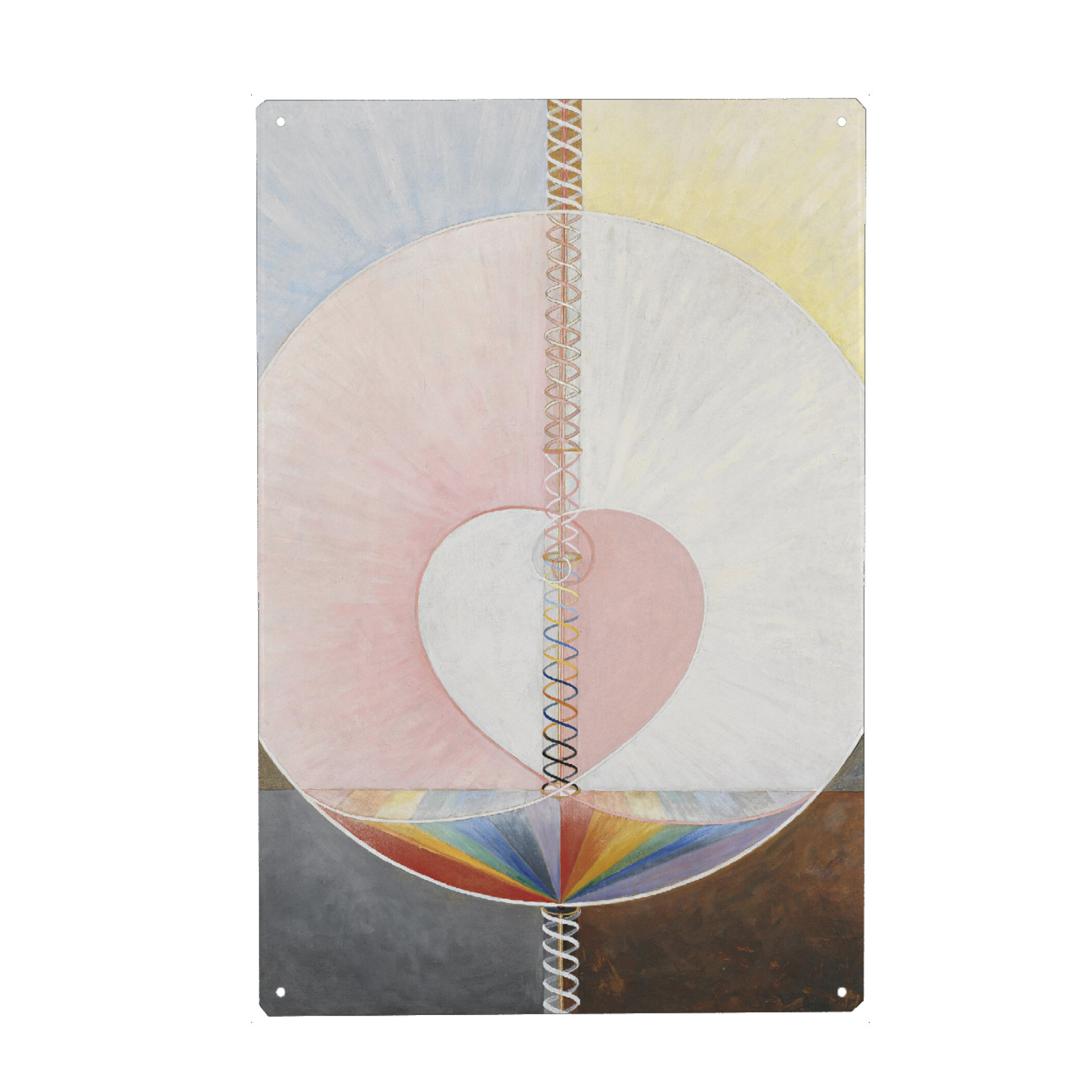 Holzbild "Die Taube, Nr. 1 - Hilma af Klint" artboxONE - Abstrakt,Geometrie
