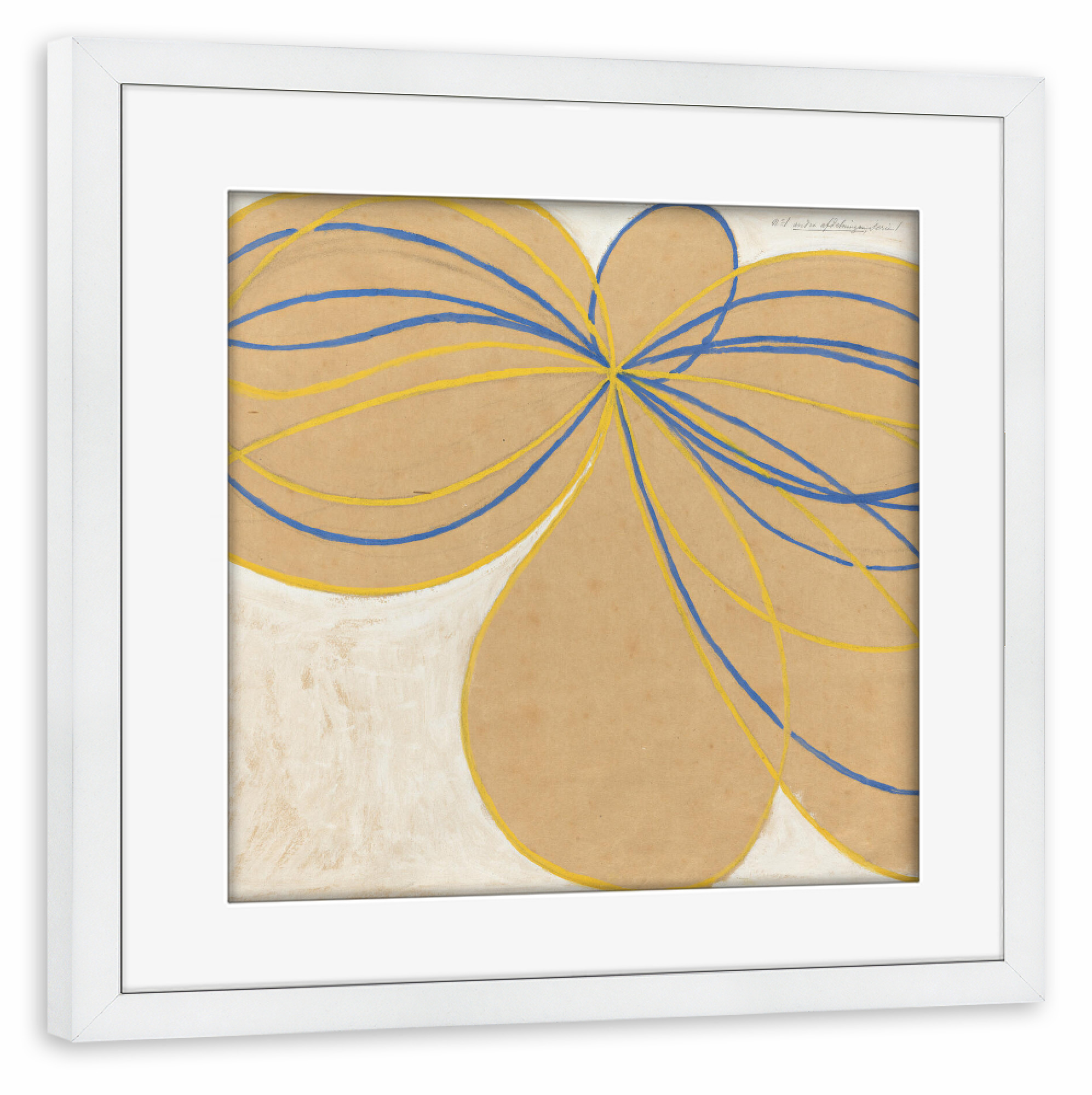 Poster mit Rahmen weiß "The Seven Pointed Star" artboxONE - Floral,Abstrakt,Geometrie