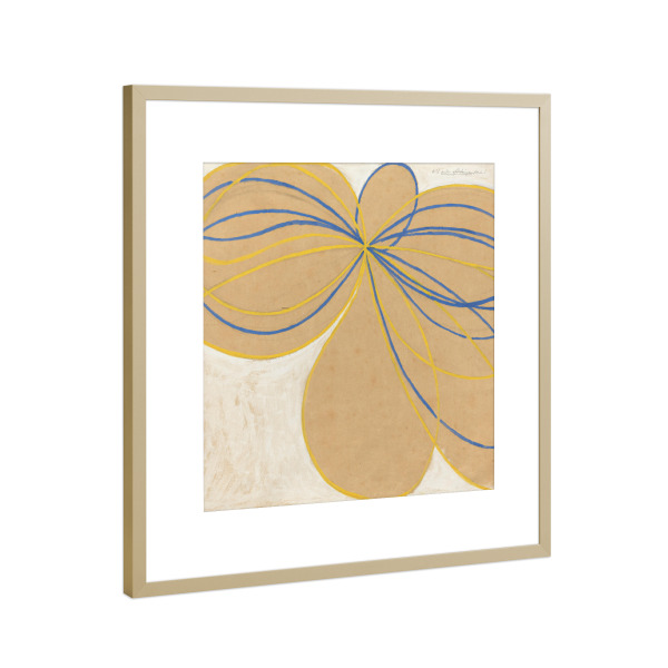Poster mit Rahmen Gold "The Seven Pointed Star" artboxONE - Floral,Abstrakt,Geometrie