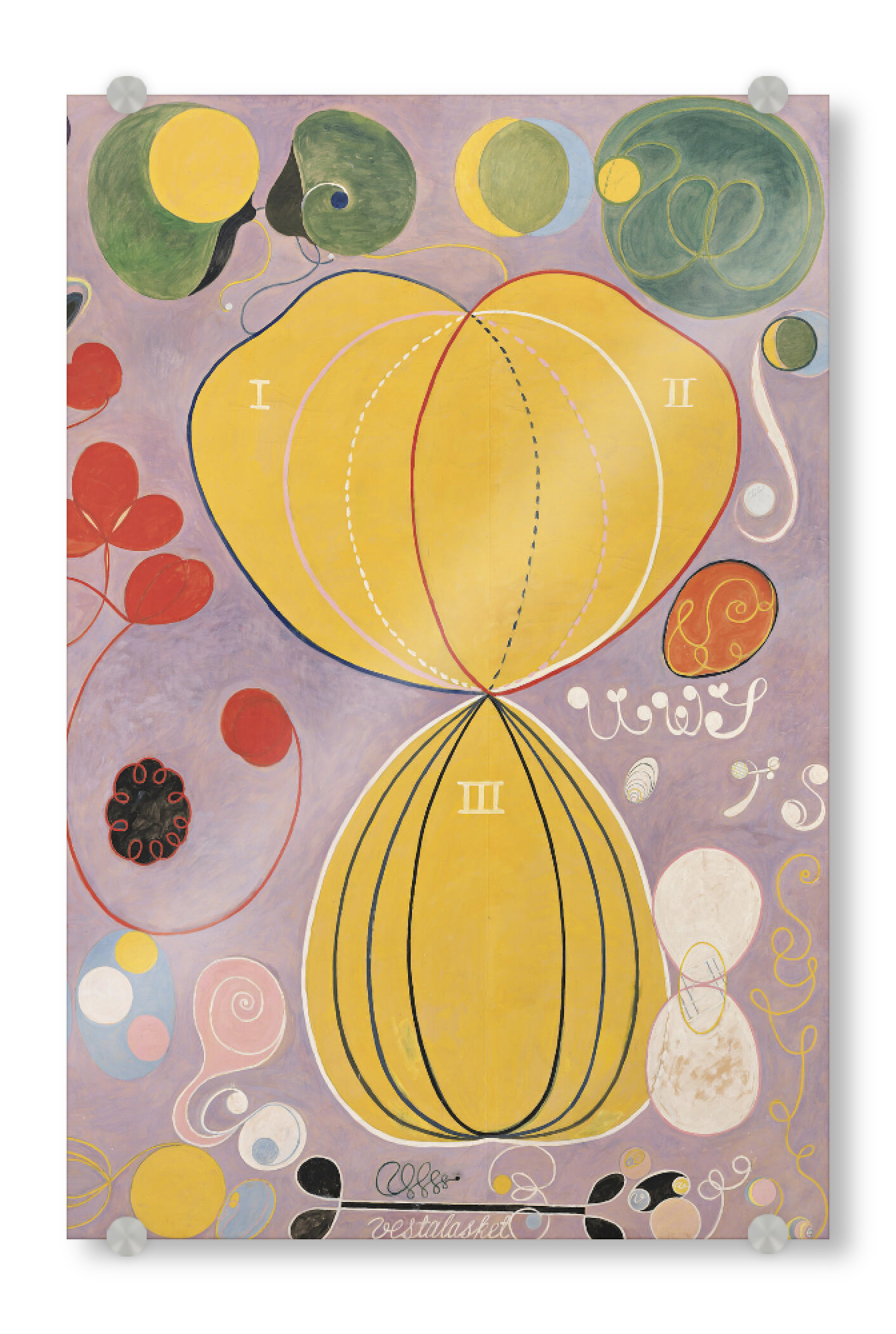Acrylglasbild "Erwachsensein - Hilma af Klint" artboxONE - Abstrakt,Geometrie