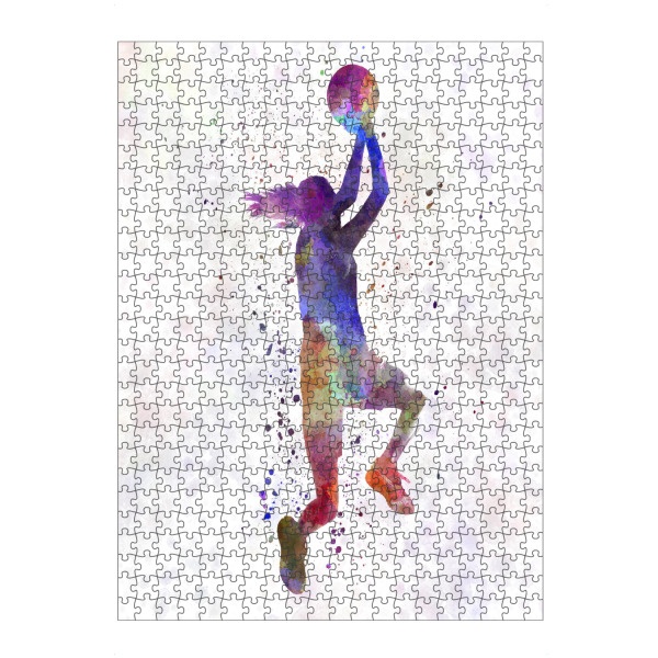 artboxONE Puzzle "Young woman basketball player-e" artboxONE - Sport