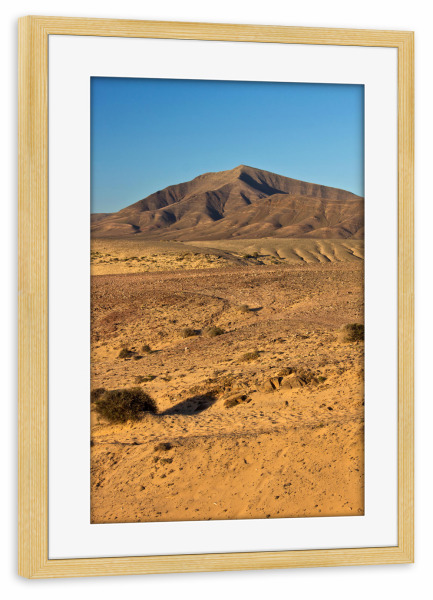 Poster mit Rahmen kiefer "Berg auf Lanzarote" artboxONE - Natur,Reise,Reise / Länder