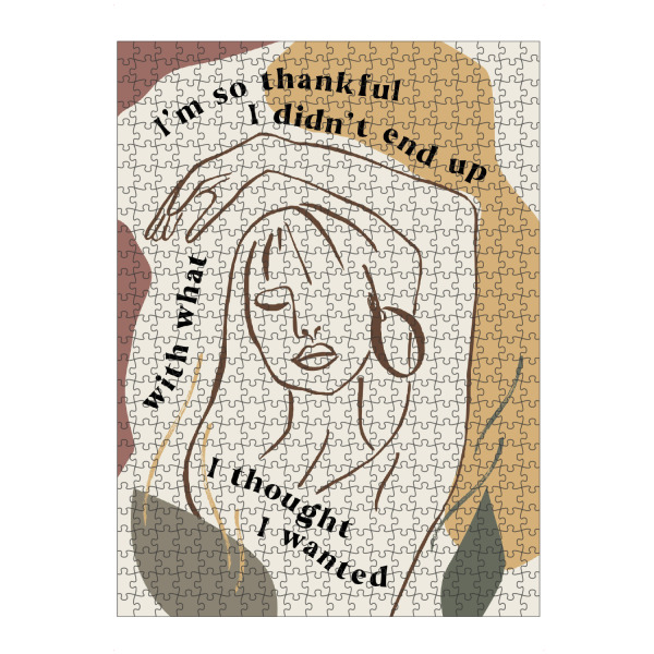 Puzzle Ravensburger "I'm So Thankful" artboxONE - Typografie,Abstrakt,Menschen