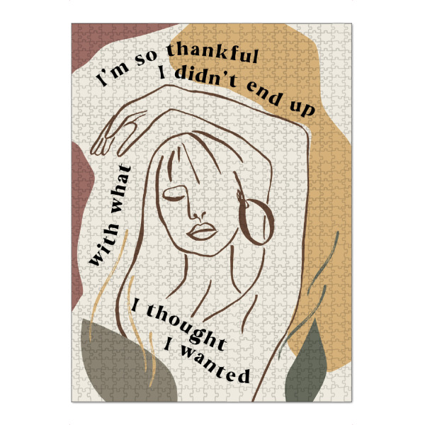 Puzzle Ravensburger "I'm So Thankful" artboxONE - Typografie,Abstrakt,Menschen