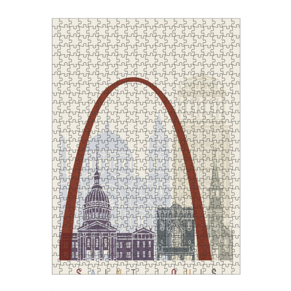Puzzle Ravensburger "Saint louis skyline" artboxONE - Städte,Architektur