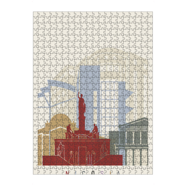 Puzzle Ravensburger "Nicosia skyline" artboxONE - Städte,Architektur