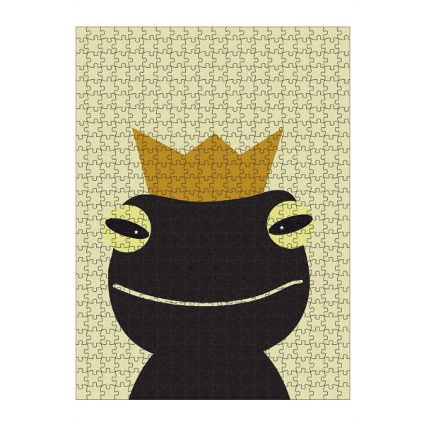 Puzzle Ravensburger "Froschkönig Tierportrait Frosch" artboxONE - Für Kinder,Tiere,Lustig