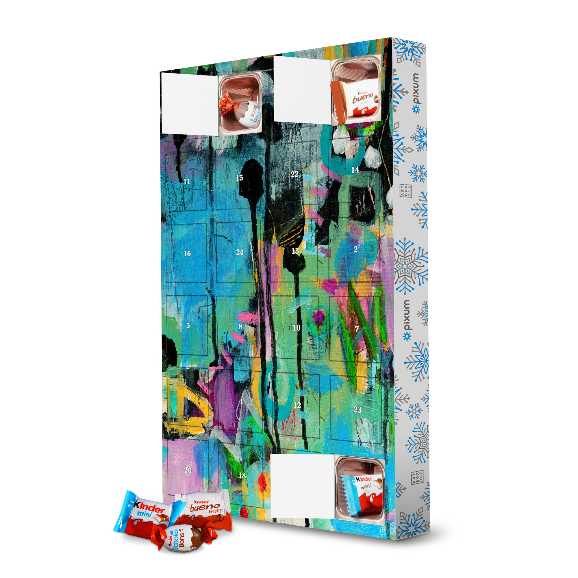 Adventskalender mit Produkten von Kinder Marisol Evora - Ballad artboxONE Adventskalender Abstrakt