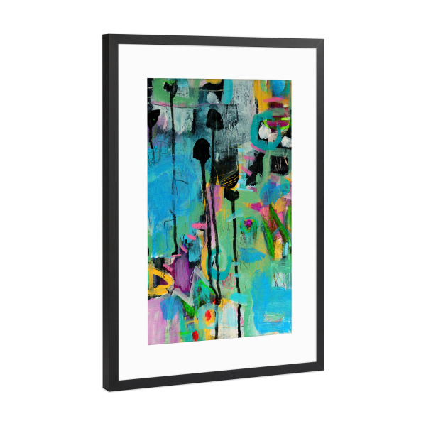 Poster mit Rahmen Schwarz (Metallic) "Marisol Evora - Ballad" artboxONE - Abstrakt - Abstrakt,Energie,Farbe,Lebendigkeit,Leben,Abstract,Bunt,Colorful