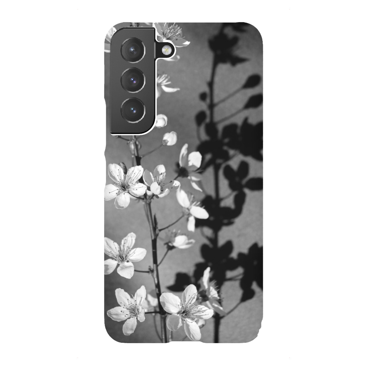"Blüten Stillleben schwarz-weiß"für Samsung Galaxy - Premium-Case Handyhülle artboxONE