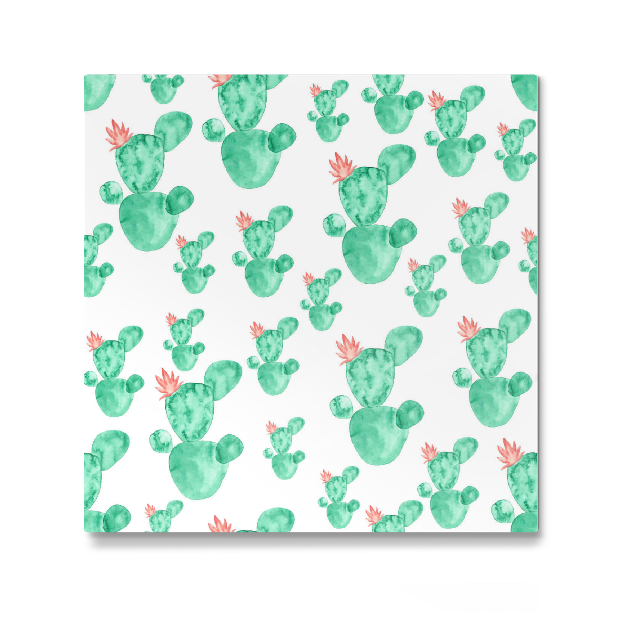 Galerie-Print "Cactus watercolor pattern" 30x30 cm artboxONE