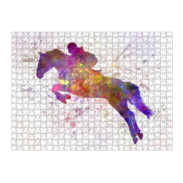 artboxONE Puzzle "Horse show in watercolor-g" artboxONE - Sport