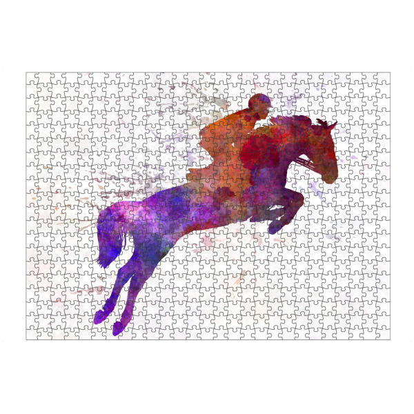 Puzzle Ravensburger "Horse show 01 in watercolor" artboxONE - Sport