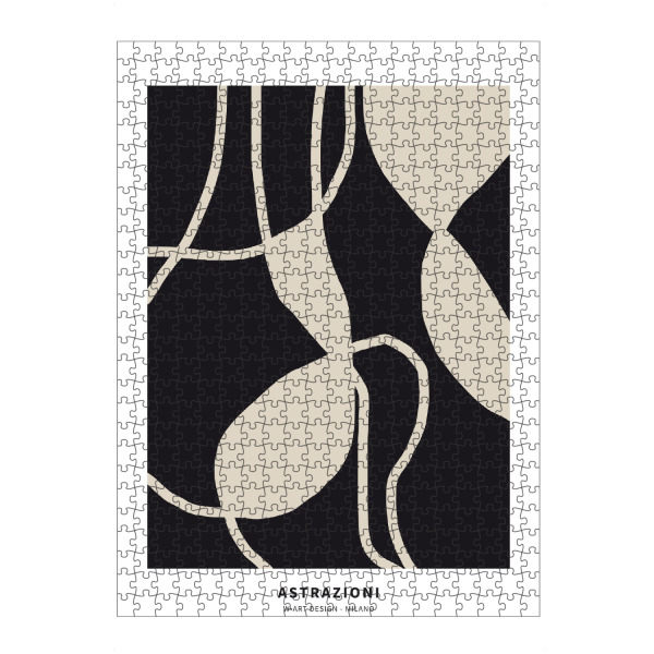 Puzzle Ravensburger "BLACK ABSTRACTION OF LINES" artboxONE - Abstrakt