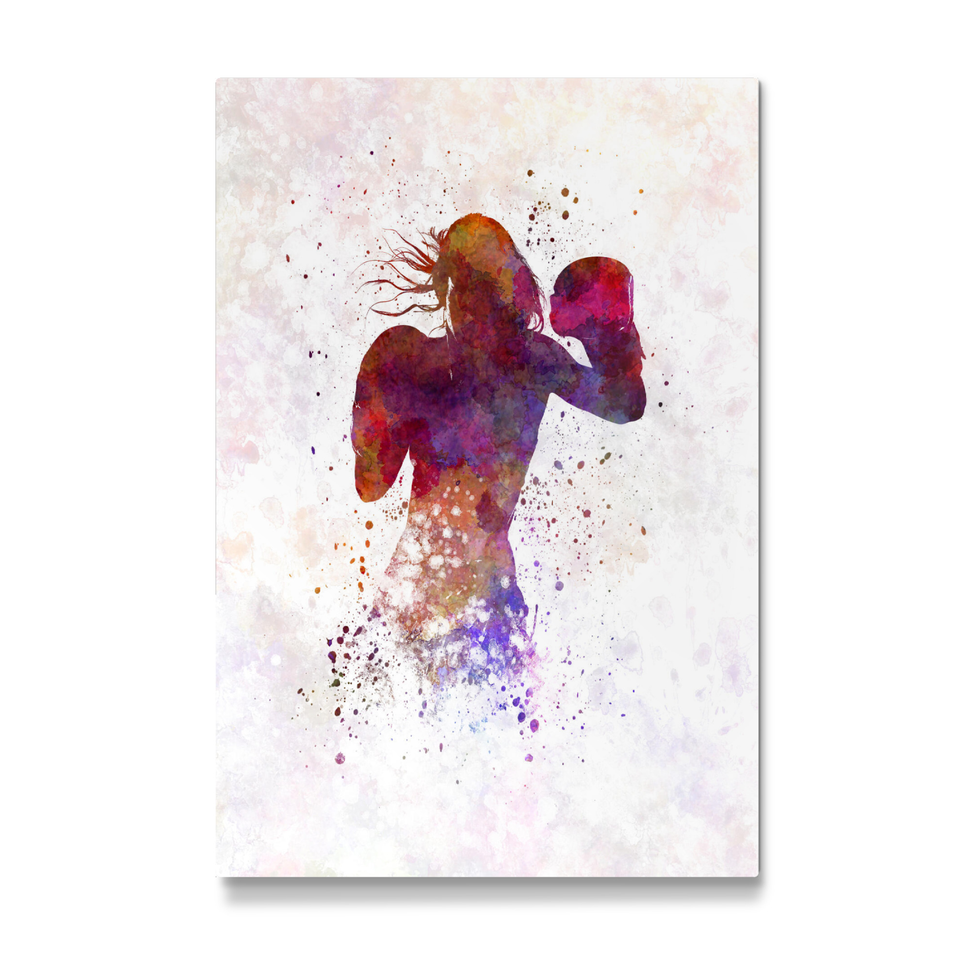Galerie-Print "Woman boxer boxing kickboxing-b" 30x20 cm artboxONE
