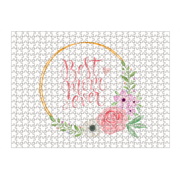 Puzzle Ravensburger "Mama. Für dich" artboxONE - Typografie,Floral,Liebe,Für Mama