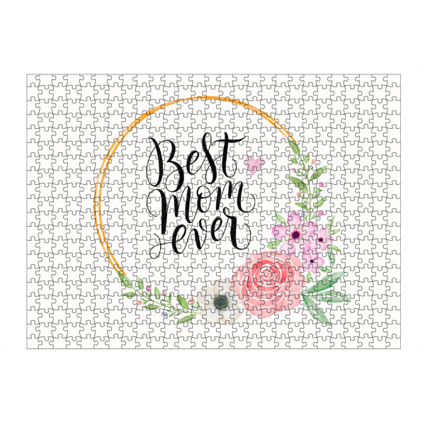 artboxONE Puzzle "Mama, was ich dir sagen will" artboxONE - Typografie,Floral,Liebe,Für Mama