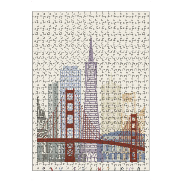 Puzzle Ravensburger "San Francisco skyline-d" artboxONE - Städte,Architektur