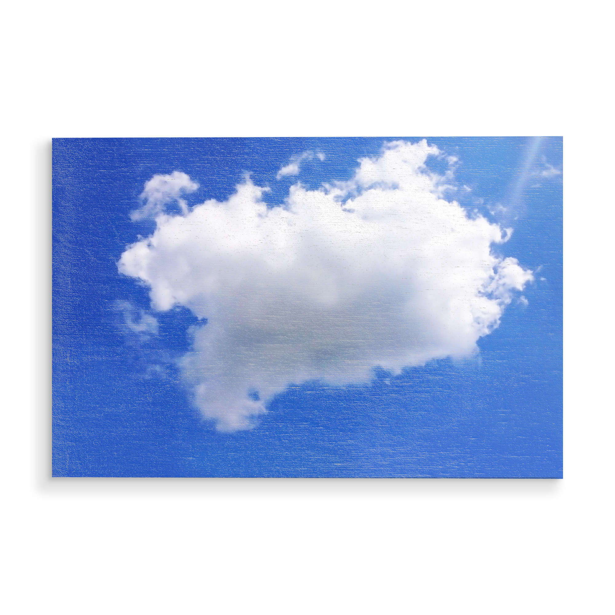 Holzbild "Große weisse Wolke" artboxONE - Natur,Reise / Strand und Meer
