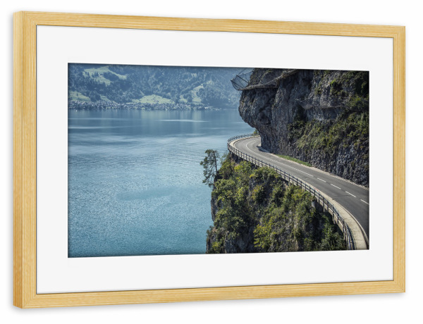 Poster mit Rahmen kiefer "Switzerland" artboxONE - Natur,Reise,Reise / Strand und Meer,Reise / Länder