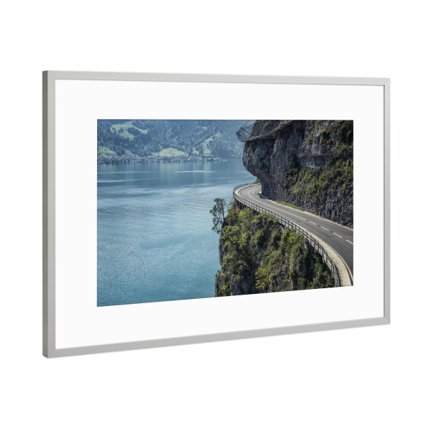 Poster mit Rahmen Silber "Switzerland" artboxONE - Natur,Reise,Reise / Strand und Meer,Reise / Länder