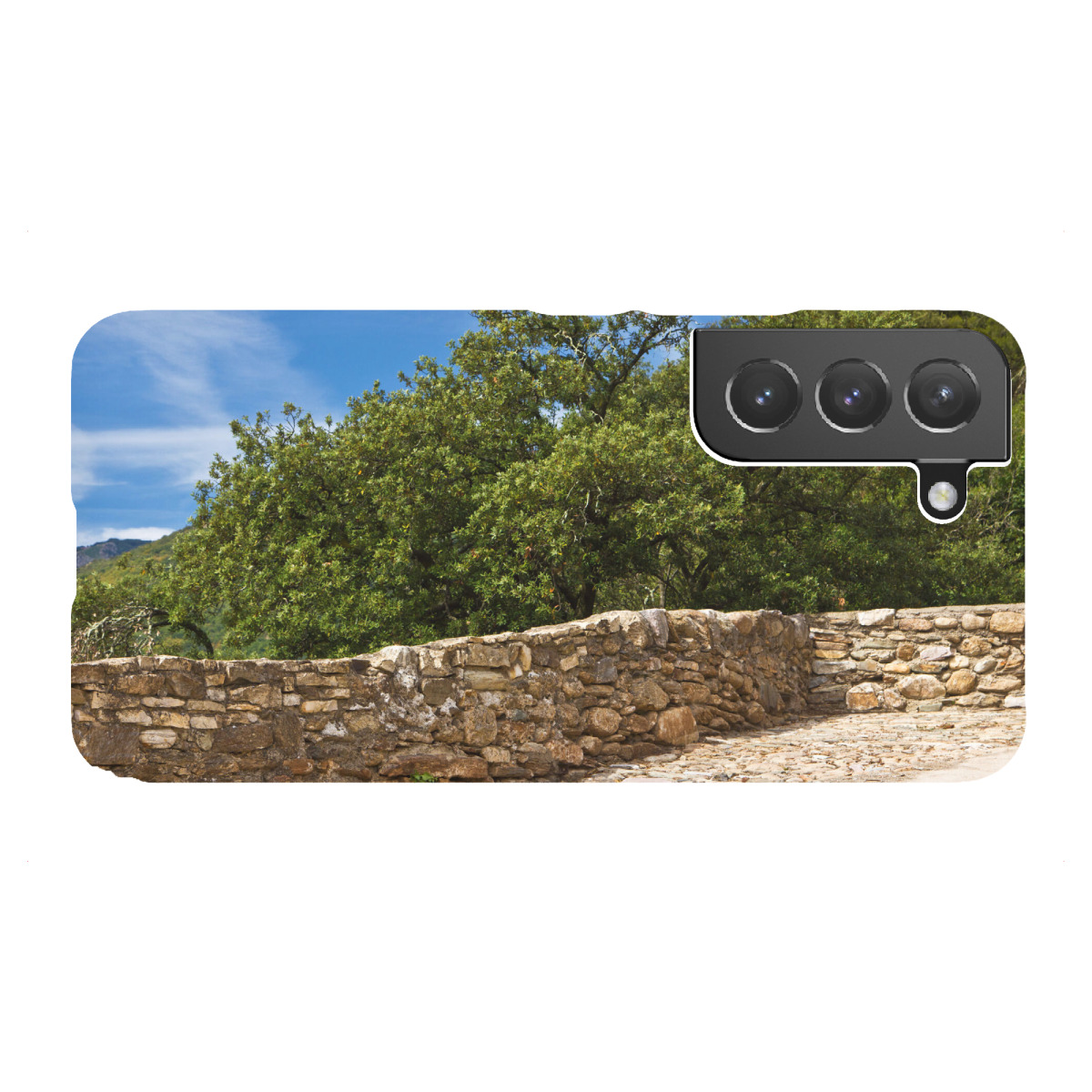 "Steinmauer in Südfrankreich"für Samsung Galaxy - Premium-Case Handyhülle artboxONE