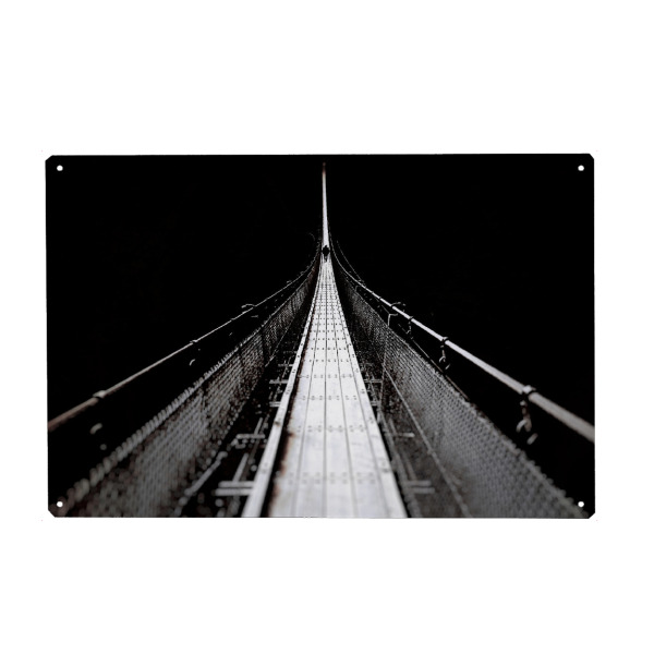 Holzbild "Geierlay" artboxONE - Menschen,Schwarzweiß,Architektur,Streetart