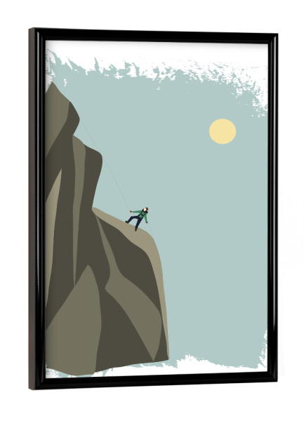 Poster mit schwarzem Rahmen "Achiever" artboxONE - Abstrakt,Sport / Motivation