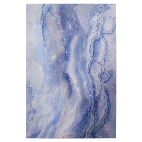 Poster 30x20 cm "Crystallized Texture" artboxONE - Abstrakt,Galaxy - Textur,Kristalle,Kristall,Lila,Galaxy