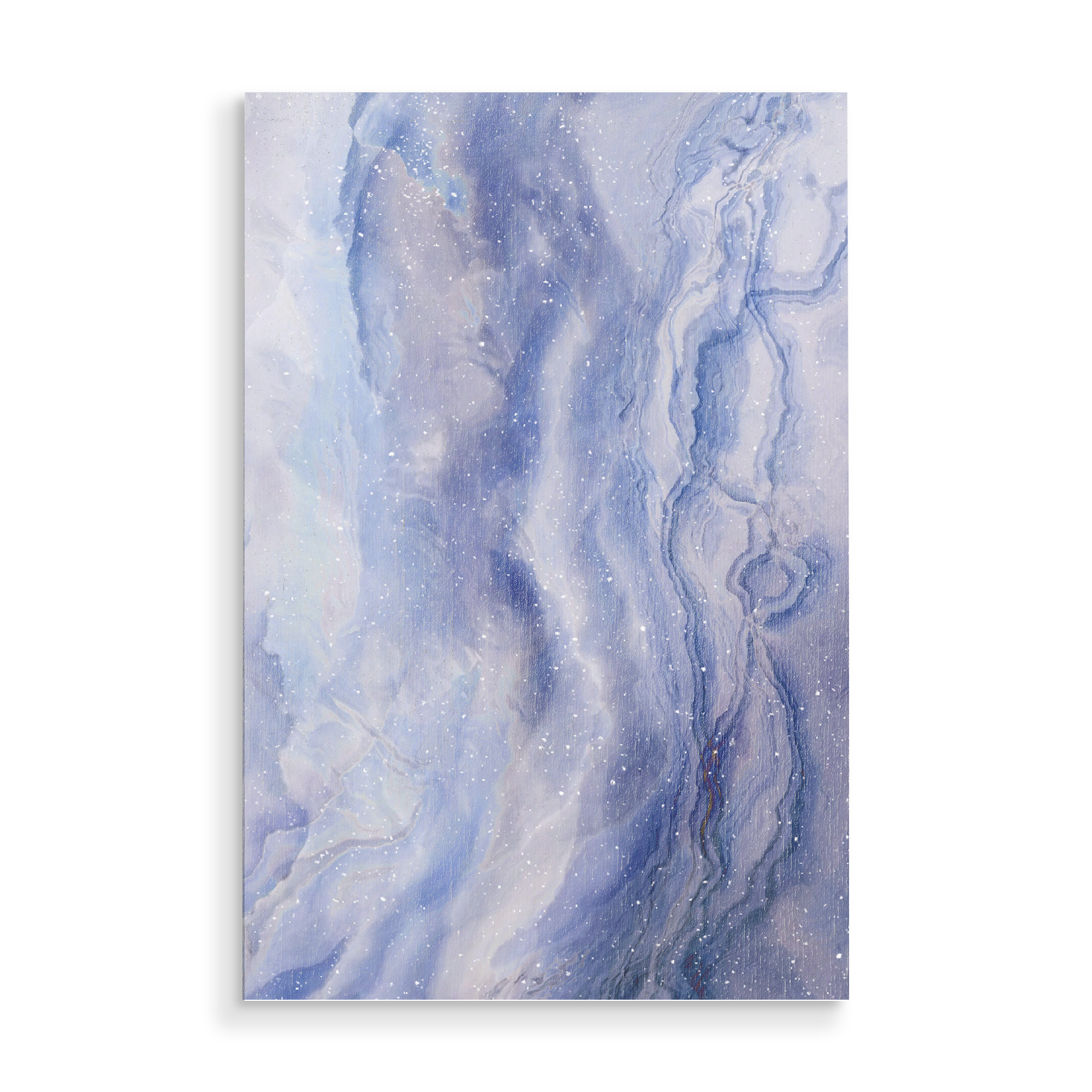 Holzbild "Crystallized Texture" artboxONE - Abstrakt,Galaxy - Textur,Kristalle,Kristall,Lila,Galaxy