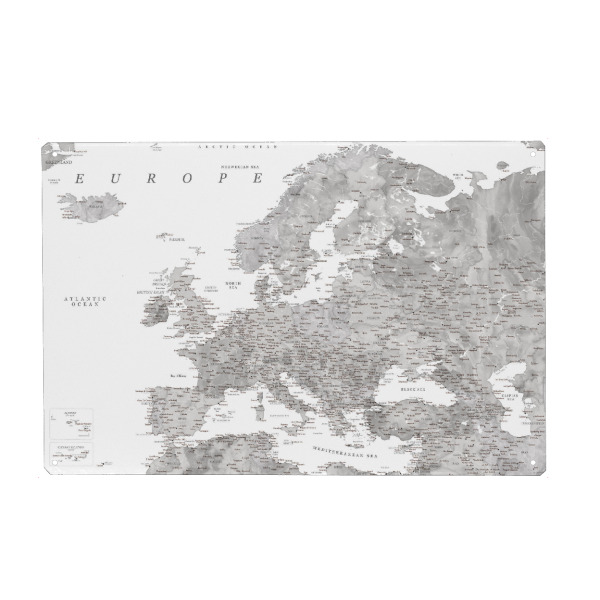 Holzbild "Detailed map of Europe Jimmy" artboxONE - Reise,Kartografie