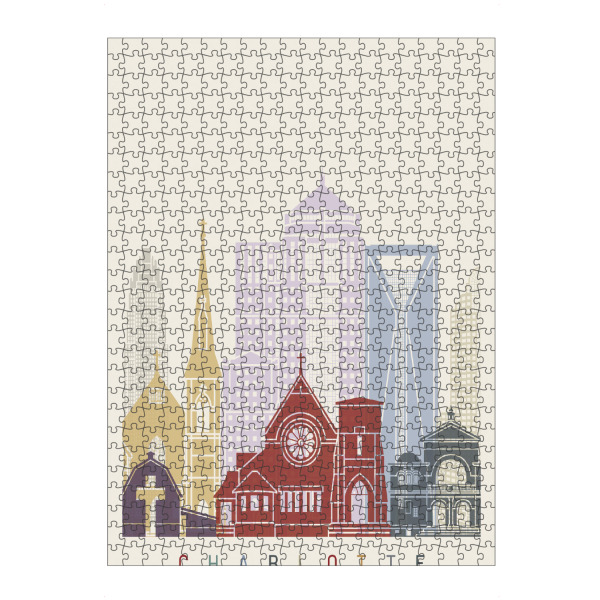 Puzzle Ravensburger "Charlotte skyline" artboxONE - Städte,Architektur