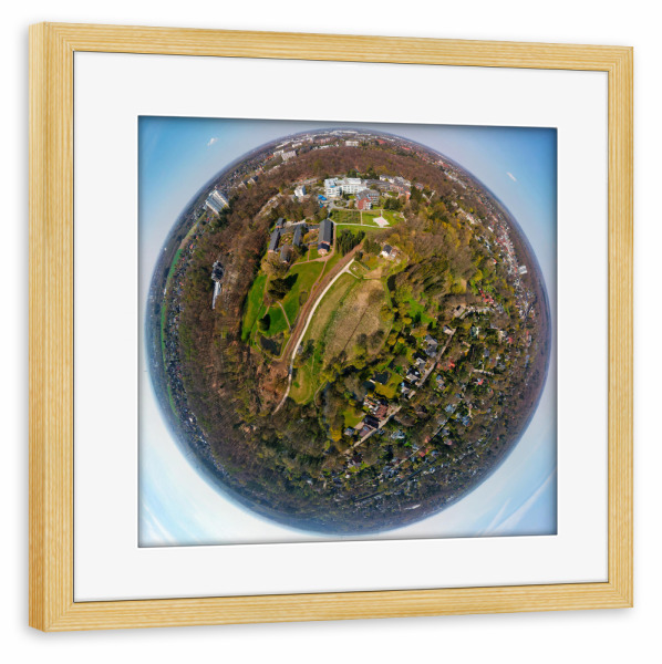 Poster mit Rahmen kiefer "Reinbek - Böge-Park Nord; high" artboxONE - Städte,Natur,Reise,Architektur,Reise / Länder
