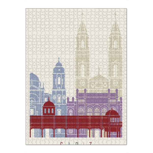 Puzzle Ravensburger "Cadiz skyline-b" artboxONE - Städte,Architektur