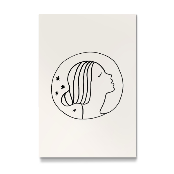 Galerie-Print "Delicate Face Moon Girl" 30x20 cm artboxONE