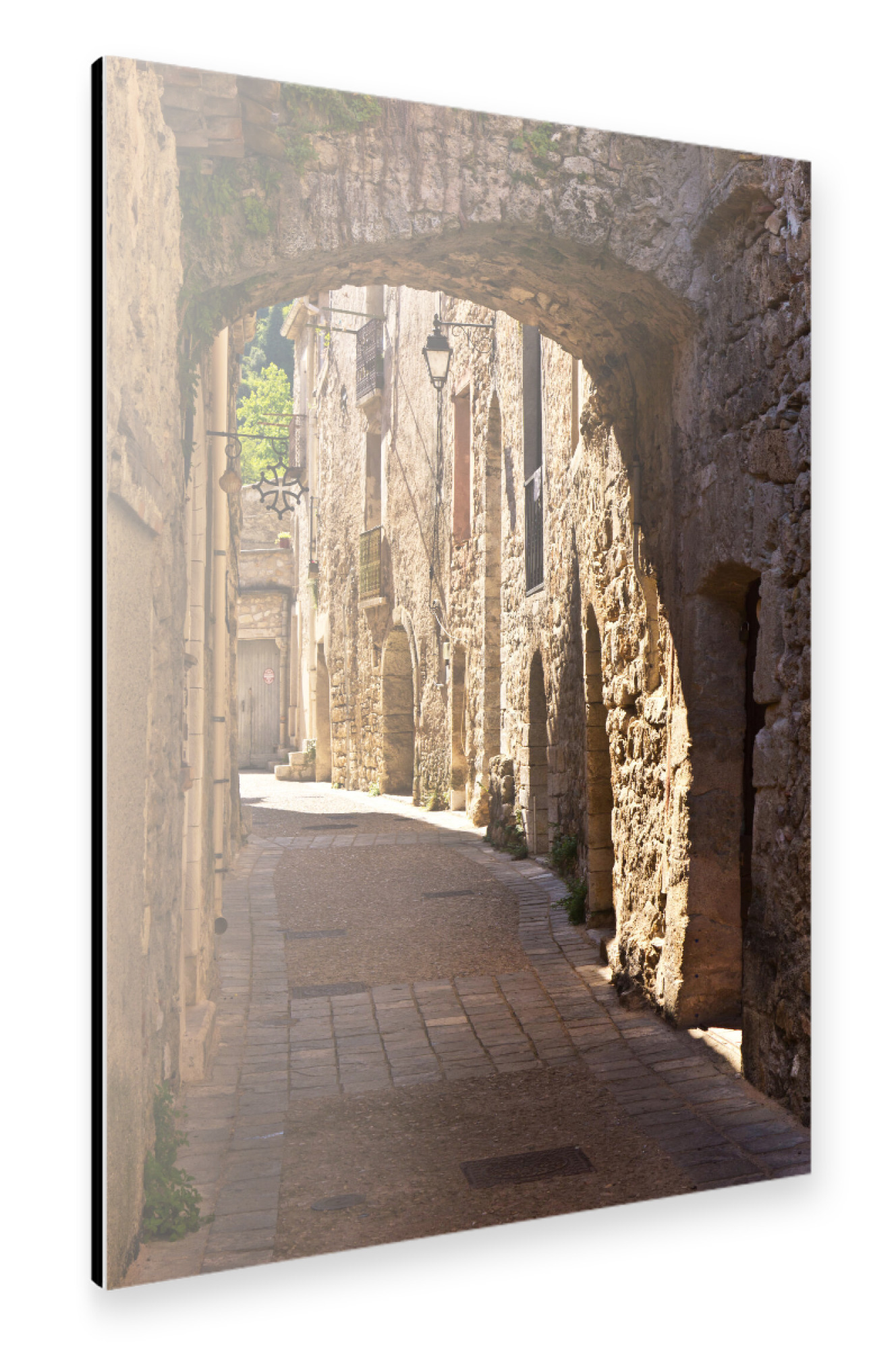 Alu-Dibond "Alte Gasse in Südfrankreich" 75x50 cm artboxONE