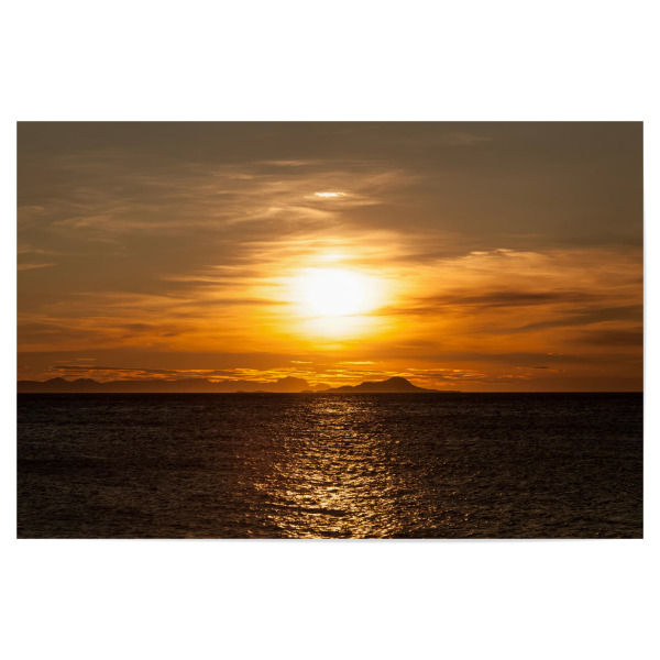 Poster "Simple Sunset" artboxONE - Natur,Reise / Strand und Meer