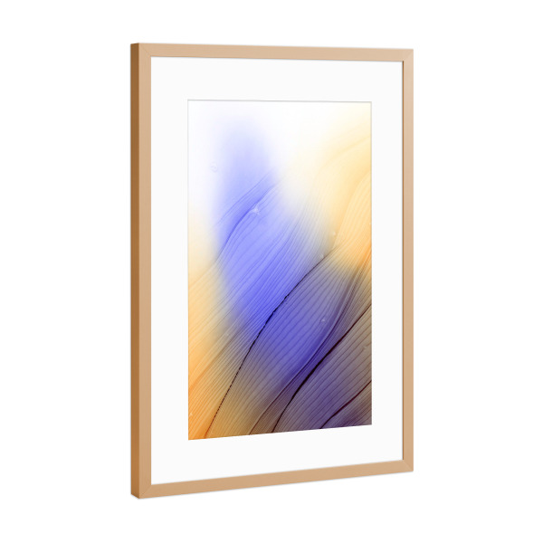 Poster mit Rahmen Kupfer "Lila the Hope - good Day" artboxONE - Abstrakt