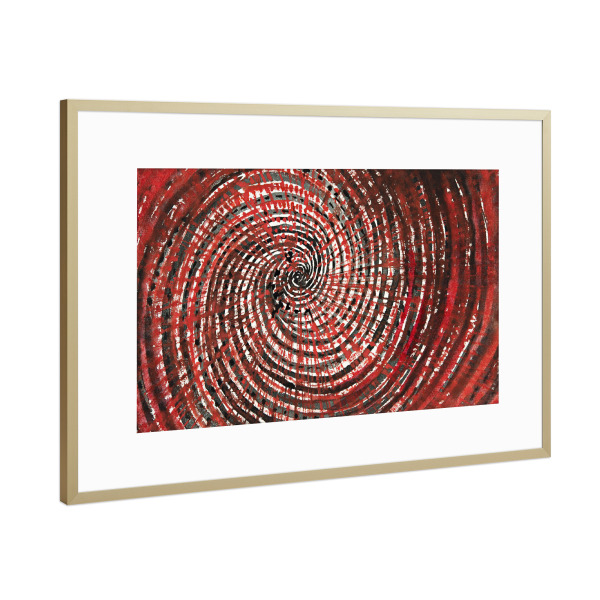 Poster mit Rahmen Gold "Blumen und Bäume" artboxONE - Abstrakt,Geometrie - Hilma af klint (1862-1944),Kunst,Malerei,Gemälde,Abstract,Abstrakt