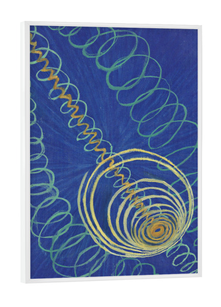 Poster mit weißem Rahmen "Das Urchaos - Hilma af Klint" artboxONE - Abstrakt,Geometrie