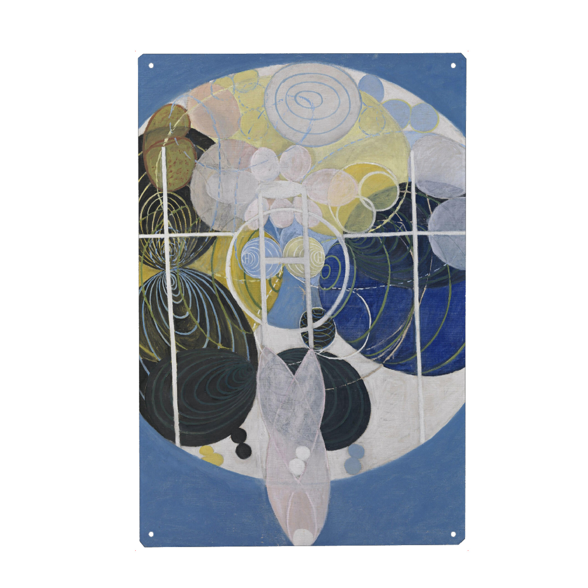 Metall Poster "Der Schlüssel zur Arbeit" artboxONE - Abstrakt,Geometrie