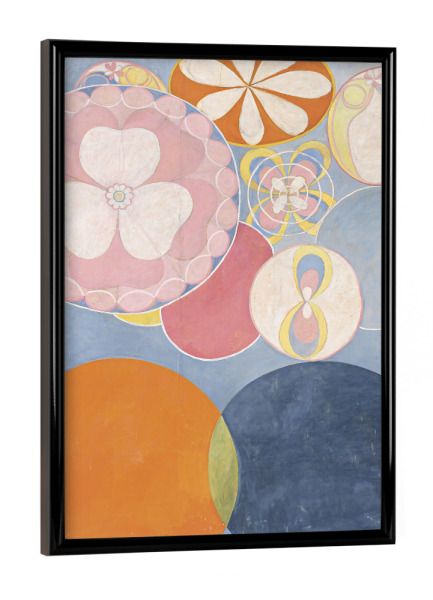 Poster mit schwarzem Rahmen "Kindheit - Hilma af Klint" artboxONE - Abstrakt,Geometrie
