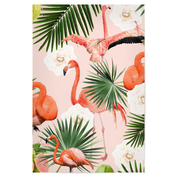Poster 30x20 cm "Flamingo Guava" artboxONE - Natur,Floral,Tiere