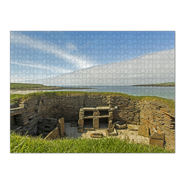 Puzzle Ravensburger "Schottland - Orkney - Skara Brae" artboxONE - Reise,Architektur,Reise / Strand und Meer,Reise / Länder
